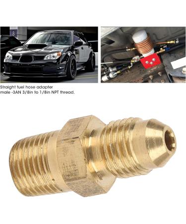 Brass Straight Fuel Hose Adapter | 3 Male to 1/8 NPT Connector | Premium Car Accessories - International Shipping Available - Buy Online on GoSupps.com