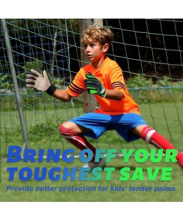 Clbort Children's & Adolescent Football Goalkeeper Gloves - Super Hold Double Protection Portable - Ideal for Young Keepers - Buy Online on GoSupps.com