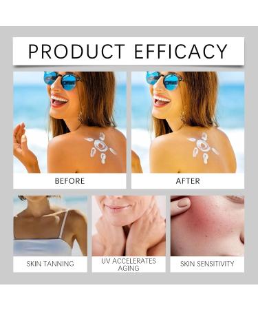 Sunscreen Spf 50 with Zinc Oxide - Water Resistant & Non Greasy Sun Cream - Sunscreen Protects Against Sunburns and Premature Skin Ageing - Long-Lasting Sun Protection - Buy Online on GoSupps.com