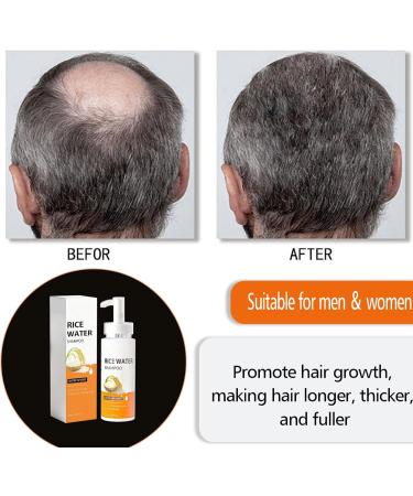 200ml Rice water shampoo shampooing l'eau de riz shampooing l'eau de riz pour la pousse des cheveux pour les cheveux qui s'amincissent et la chute des cheveux - Buy Online on GoSupps.com