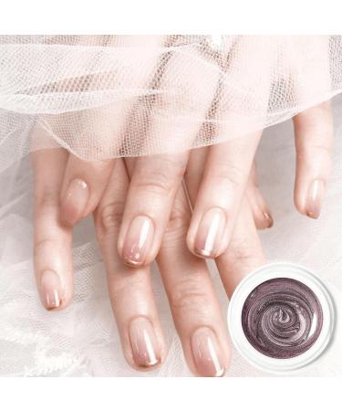 MetallicPainting Gel Nails Gold Silver Gel Nail Polish MetallicMirror MetallicGel Nail Polish Metal Painting Gel Silver Gel For Nails Soak Off UV/LED Salon Rose Gold - Buy Online on GoSupps.com