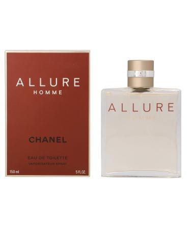 Allure Homme by Chanel EDT Spray 5.0 oz (150 ml) (m) Fresh Lemon Sandalwood Vanilla 5 Fl Oz (Pack of 1) - Buy Online on GoSupps.com