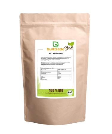 2 kg ORGANIC coconut flour | partially defatted | ground | gluten-free | coconut | flour | coconut | baking |