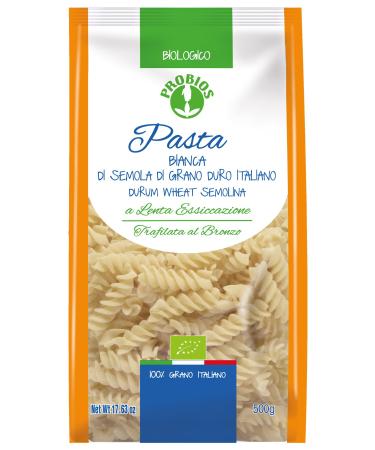 Probios Probios Fusilli Bianchi Hard Wheat Semould Fusilli Pack of 12 x 500 g