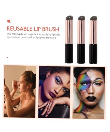 Buy Mipcase 3 Pcs Lip Makeup Brush Set - Portable Imitation Wood Handle Lipstick Applicator for Perfect Lip Beading & Jewelry Making - Buy Online on GoSupps.com