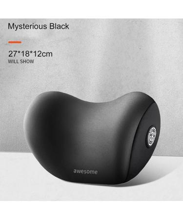 Auto-Snack Pillow - Adjustable Memory Foam Car Headrest Breathable & Removable Cover for Driving Office & Gaming (Black) - Buy Online on GoSupps.com