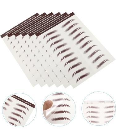 Didiseaon 18 Pcs Eyebrow Stickers Eyebrow 4d Peel off Eyebrows Hair Makeup Brow Sticker Cosmetic Artificial 3d mediumx3pcs Brownx3pcs - Buy Online on GoSupps.com