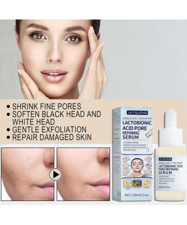  Pruojhw Pore Refining with Lactobionic Acid Nourishing Refining Lactobionic Acid 30ml Intensive Face Treatment. Hydrates & Softens Skin Fines Pores Instant Perfection for Women Girls and Ladies - Buy Online on GoSupps.com