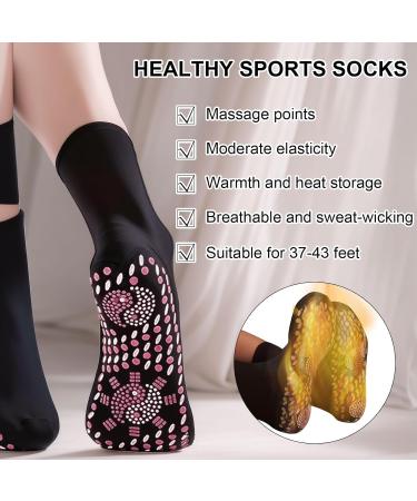 Shop 5 Pairs of Tourmaline Slimming Health Socks - Self-Warming Winter Massaging Socks for Weight Loss & Comfort - Buy Online on GoSupps.com