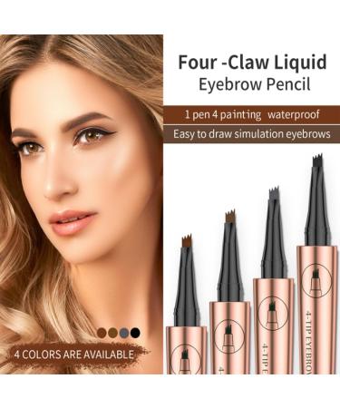 Magic Eyebrow Pencil-3D Waterproof Microblading Eyebrow Pencil Contouring Pen 4 Tipped Precise Brow Pen Magic Microblading Eyebrow Pen Natural Fine Stroke Microblading Eyebrow Pencil (ALLx4) - Buy Online on GoSupps.com