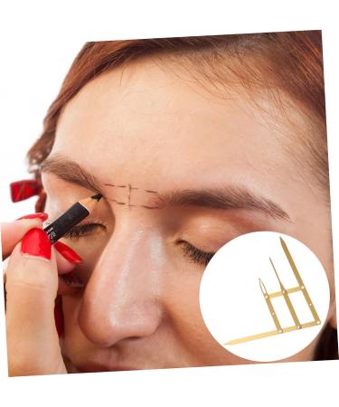 POPETPOP Eyebrow Scale Make up Kit Lady Tools Calipers Eyebrow Drawing Tool Second Generation Adjustable Gold 1 count (Pack of 1) Golden - Buy Online on GoSupps.com