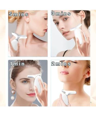 Neck Face Massager Neck Face Beauty Device Red Light Therapy for Face Facial Lift Portable Face Massager for Skin Care for Anti-Aging Lifting and Tightening Sagging Skin (Red) - Buy Online on GoSupps.com
