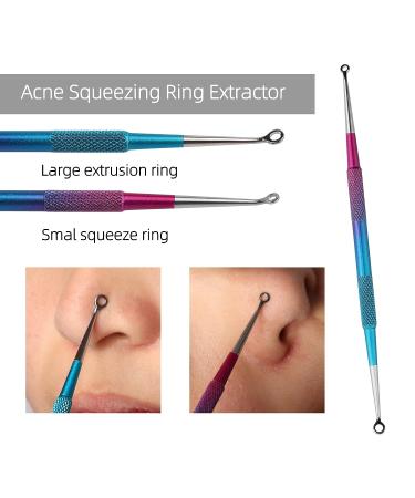 Pimple Popper Tool Kit - Blackhead and Whitehead Remover for Face, Nose, Forehead - Buy Online on GoSupps.com