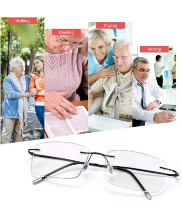 Devirld Progressive Multifocal Reading Glasses for Men & Women - Photochromic Sun Readers with Anti-Glare & Blue Light Filter - Black 1.5x - Buy Online on GoSupps.com