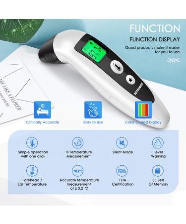 Sovarcate Digital Infrared Thermometer for Adults - Forehead and Ear Fever Accurate Reading for Baby Kids - New Algorithm - Buy Online on GoSupps.com