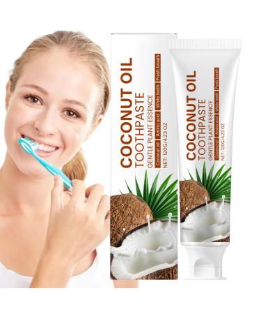 Generisch White Toothpaste for Men with Natural Formula Organic Dental Gel 120g Soft for Travel Camping Home Smoking Dental Appliances