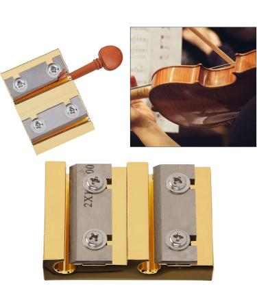 Jiayouy Violin Peg Reels Shaver - Professional Luthier Tools for Making Violin Tuning Pegs | Golden Zinc Alloy 2 Hole Design - Buy Online on GoSupps.com