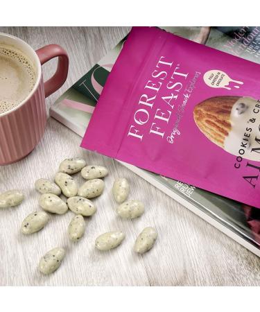  Forest Feast FOREST FEAST Cookies and Cream Delicious Chocolate Almonds Snacks & Natural Fibers Vegetarian 8 x 120g - Buy Online on GoSupps.com