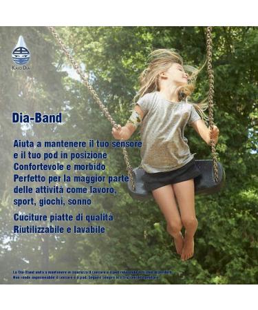 Comfortable Dia Band for Kids | Glucose Sensor Protection Bracelet for Freestyle Libre Medtronic Dexcom & Omnipod | Reusable XL Size (21-23 cm) - Buy Online on GoSupps.com