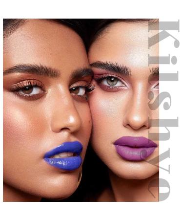 Edanta Kilshye Blue Lipstick - High Pigment Velvet Moisturizing Lipgloss for Halloween Cosplay | Perfect Makeup for Women & Girls - Buy Online on GoSupps.com
