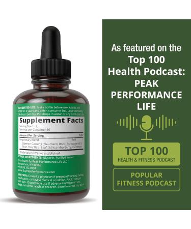 Peak Performance Adrenal Support Supplements to Restore Energy from Adrenal Fatigue. Liquid Drops Complex for Women and Men. Supports Healthy Cortisol Management. Supplement with Adaptogens - Buy Online on GoSupps.com