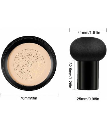 Mushroom Head Air Cushion Cream | Cream Foundation Full Coverage Moisturizing BB Cream Foundation Long-Lasting Coverage of Blemishes for All Natural Color - Buy Online on GoSupps.com