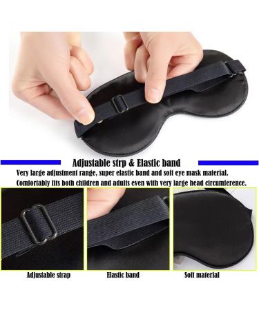 2 Pack Adjustable Cute Eye Mask for Sleeping - Soft Blindfold for Nap and Night Sleep - Buy Online on GoSupps.com