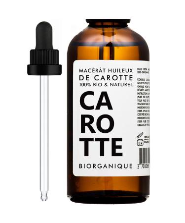 Organic Carrot Oily Macerate 100% Pure Natural Vegan and Organic 50 ml Face and Skin Care.