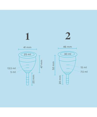 Lunette Menstrual Cup Model 2 - Clear for Normal/Heavy Flow (DE Version) | Eco-Friendly & Comfortable Solution - Buy Online on GoSupps.com