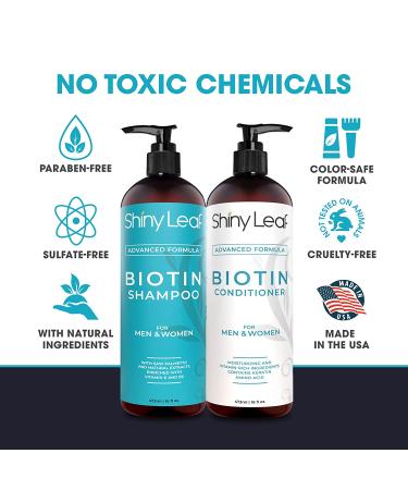 Biotin Conditioner for Natural Hair - Sulfate-Free, Paraben-Free, Anti-Hair Loss Formula - Promotes Hair Growth, Moisturizing for Thicker & Fuller Hair - 16 oz - Buy Online on GoSupps.com