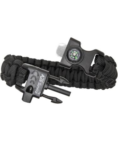 Paracord Bracelet K2-Peak with Compass Whistle | EDC Hiking Camping Survival Gear - Buy Online on GoSupps.com
