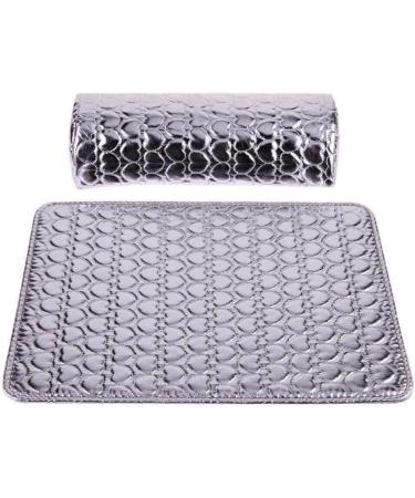 Nail Arm Rest Manicure Arm Rest Nail Pillow Professional Hand Cushion Holder PU Leather Soft Hand Cushion Pillow and Pad Rest Nail Art Arm Rest Holder (Color : Silver) - Buy Online on GoSupps.com