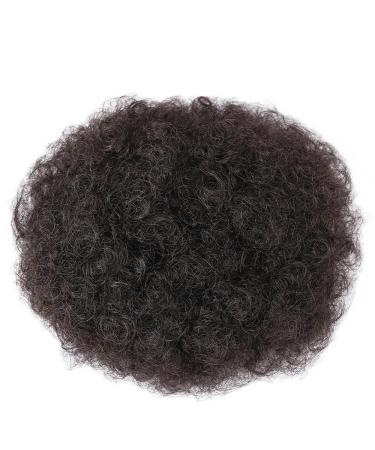 Synthetic Puff Afro Curly Hair Extension Black Purple For Women Short Hair Bun Drawstring Ponytail Natural Black 2 pcs
