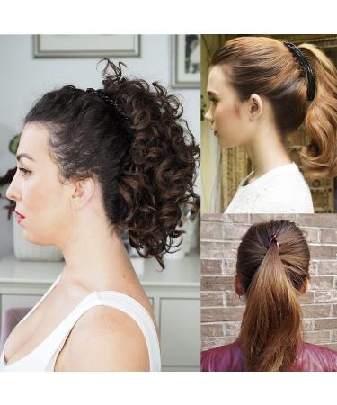 Vintage Banana Hair Clips for Women - Classic Clincher Comb for Thick & Fine Hair - Black/Brown Fishtail Hair Accessories - Buy Online on GoSupps.com