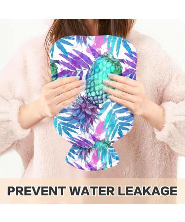 Colorful Watercolor Pineapple Hot Water Bottle - 1L for Pain Relief & Warmth | Naanle International Shipping - Buy Online on GoSupps.com