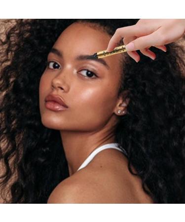 Eyebrow Pencil 2 in 1 Dual-ended Liquid Eyebrow Pen Waterproof & Long Lasting Smooth Liquid Eyeliner Pen Four-tip Brow Pencil for Women Makeup Black - Buy Online on GoSupps.com