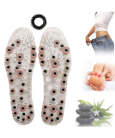 Eeuk massage magnetic insole slimming acupressure insole orthopedic soles insole therapy for men women magnetic insoles relaxed feet 41