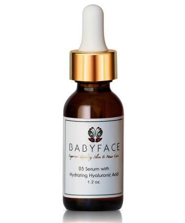Babyface Pure B5 Hydrating Gel Hyaluronic Acid Serum - Acne & Blackheads 1.2 oz