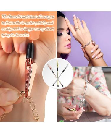 3-Piece Bracelet Tool Set for Easy Jewelry Clasp Fastening - Gold, Silver, Rose Gold - Buy Online on GoSupps.com