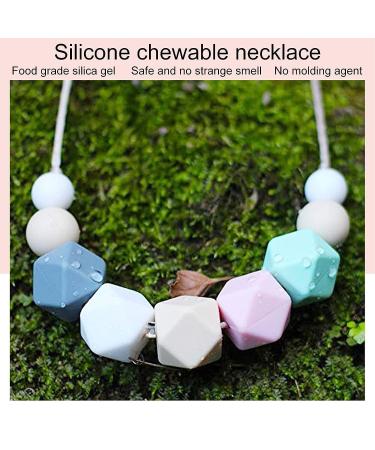 Baby Teething Necklace | Hand Teethers for Babies 0-6 Months | 100% Safe Food Grade Silicone Teether for Infants | Newborn Baby Teething Aid (Style 1) - Buy Online on GoSupps.com