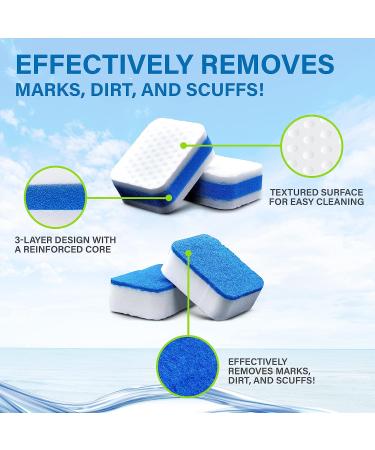 GEAR SHARK Marine Scuff Erasers - Magic Sponge Pads for Boats, Jet Ski & PWC | Remove Dirt, Grease, Grime & More | Premium Boat Cleaning Accessories - Buy Online on GoSupps.com