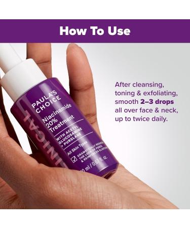 Paula's Choice Pro-Collagen Peptide Plumping Moisturizer Daily Gel-Cream for Deep Lightweight Hydration & CLINICAL 20% Niacinamide Face Serum Treatment for Discoloration & Minimizing Large Pores - Buy Online on GoSupps.com