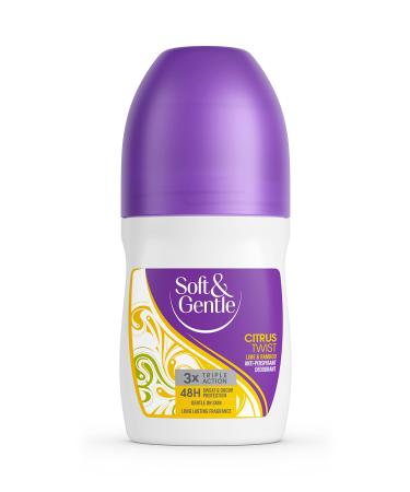 Soft & Gentle Citrus Twist Anti-Perspirant Roll On Deodorant 50ml Citrus Twist 50.00 ml (Pack of 1) 1