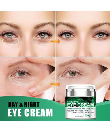 Caffeine Eye Cream with Collagen Peptide Dark Circle Eye Cream for Puffiness and Bags Under Eyes Anti Aging Anti Wrinkle Day and Night Eyes Moisturizer Reduce Dry Lines & Fine Lines 1.7 FL OZ - Buy Online on GoSupps.com