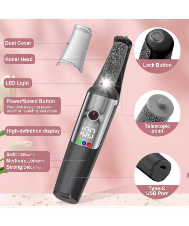 Rechargeable Electric Callus Remover for Feet - Professional Pedicure Tool for Smooth Healthy Skin at Home | Ideal for Men & Women - Buy Online on GoSupps.com