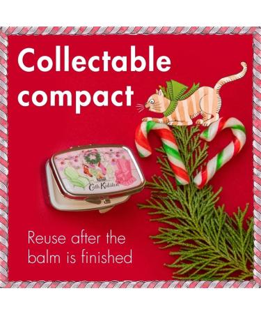Cath Kidston Lip Balm Mirror Compact 6g Display Tray Eggnog Flavour Travel Size & Vegan Beauty Gift for Her Christmas Decoration & Stocking Filler  - Buy Online on GoSupps.com
