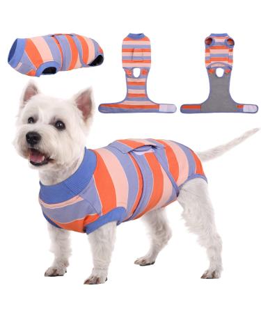 Kuoser dog body after op dog body after castration male dog body after op bitch breathable body dog katzenbody after op anti-wundle suit dog e-neck band Alternative after dog body operation s orange & blue - Buy Online on GoSupps.com