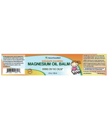Raise Them Well Kid Calming Magnesium Oil Balm | 4 fl oz - Buy Online on GoSupps.com