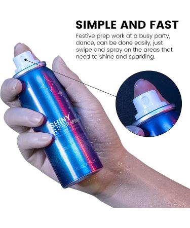 KYDA Body Glitter Spray - Fast-Drying Sparkling Powder for Body & Face | High Pigmented Formula for Dance, Party, Music Festival - Buy Online on GoSupps.com