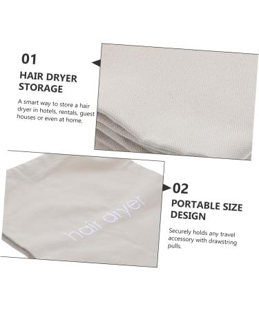 NOLITOY 4pcs Hair Dryer Storage Bag Hair Dryer Drawstring Travel Hair Bag Travel Hair Dryer Bag Sack Fabric - Buy Online on GoSupps.com